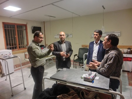 بازدید سرپرست شبکه از بیمارستان امام خمینی(ره)